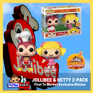 Pop! Ad Icons - Jollibee & Hetty Spaghetti 2-Pack (First To Market Exclusive Sticker)