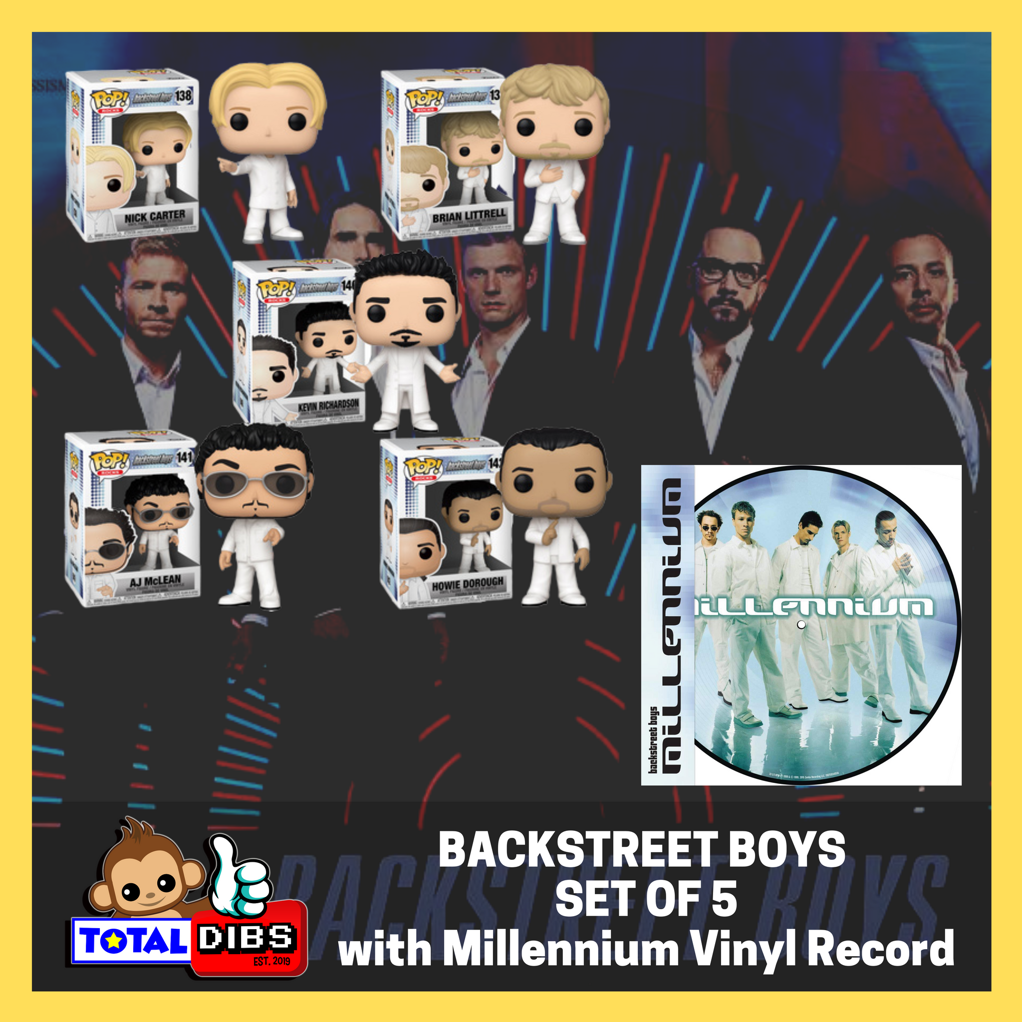 PRE ORDER Pop Rocks Backstreet Boys with Vinyl Record Combo