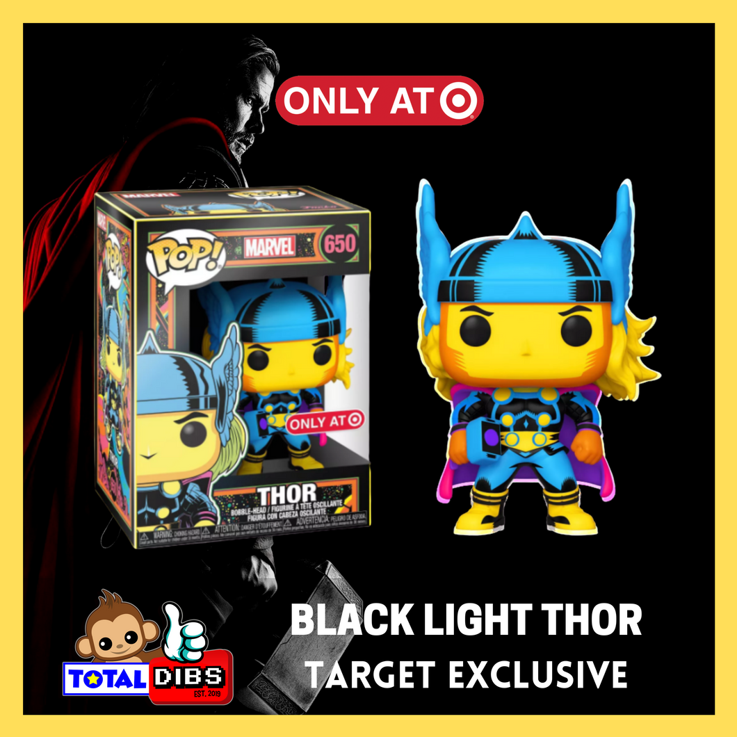 (PRE-ORDER) Target Exclusive - Pop! Marvel - Thor (Black Light Series)