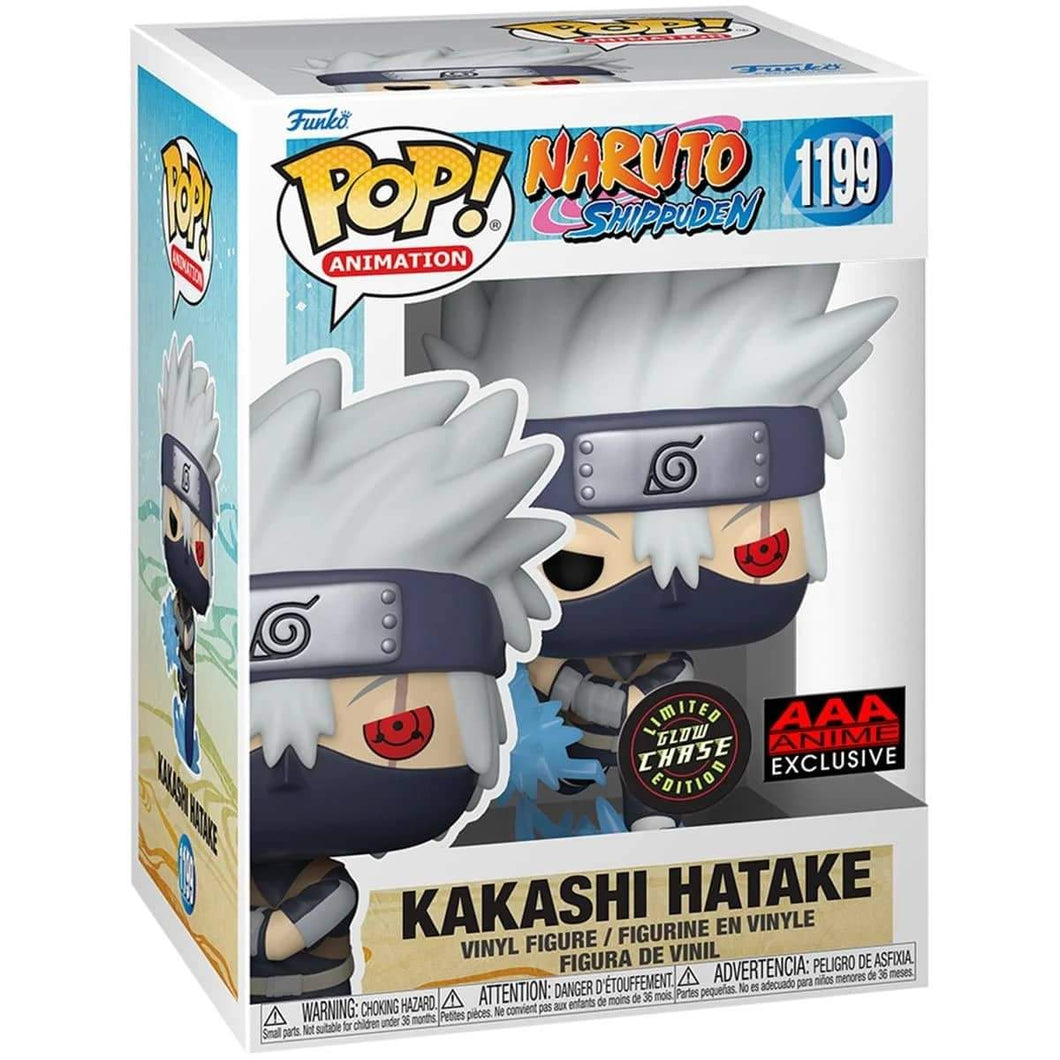 (PRE-ORDER) Pop! Animation: Naruto Shippuden - Kakashi Hatake GITD CHASE BUNDLE (AAA Exclusive)